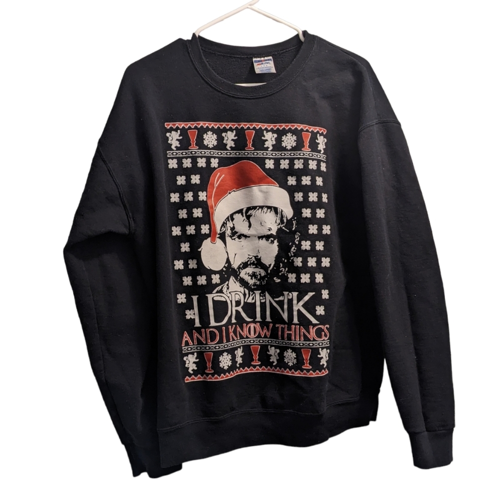 Game Of Thrones "I Drink & I Know Things" Crew Ne… - image 1